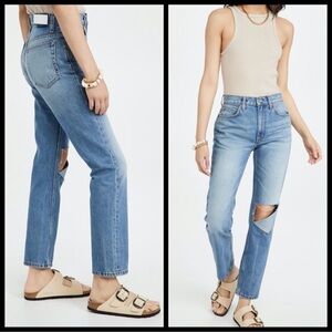 RE/DONE 70s High Rise Stove Pipe Jeans Size 29